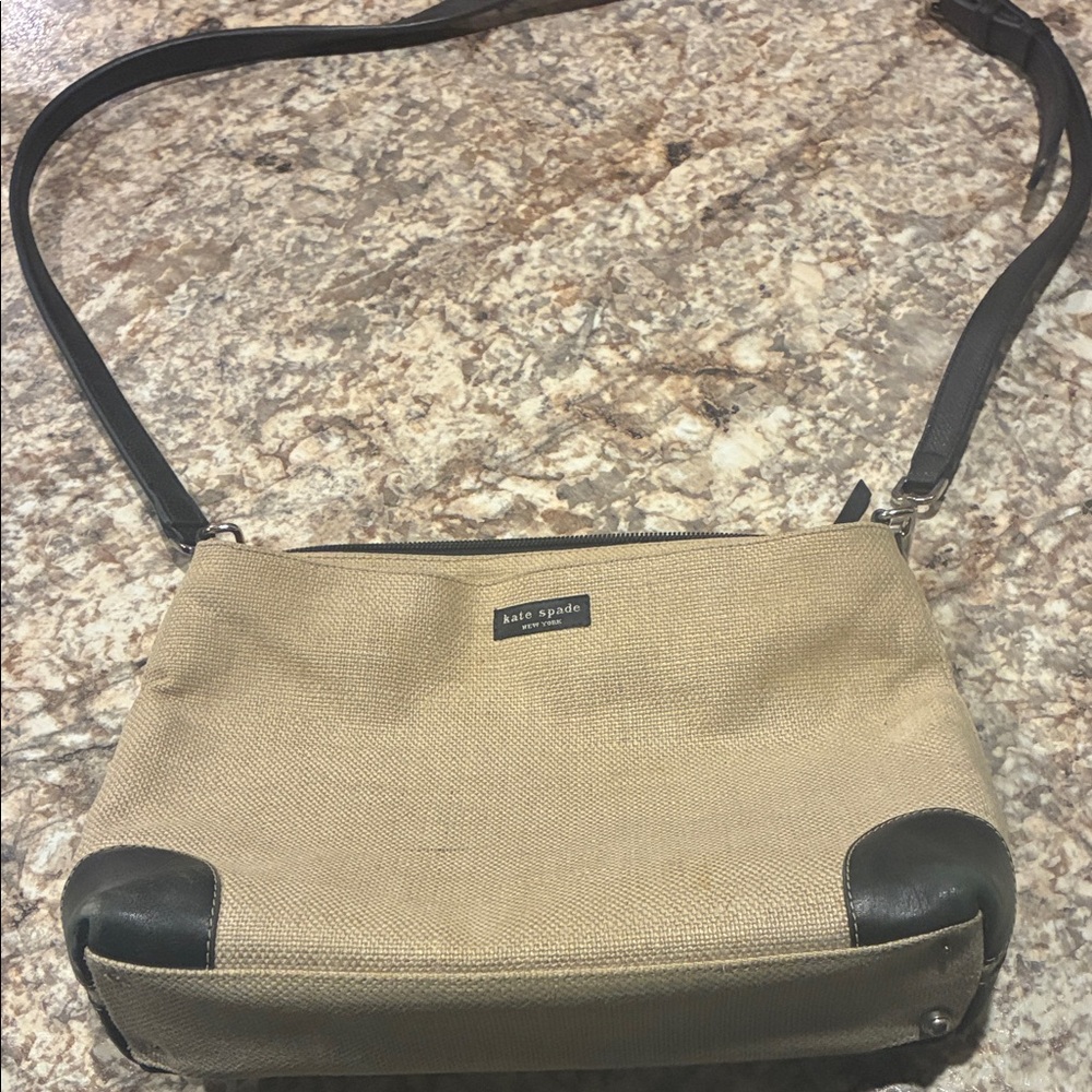 Kate Spade Tan and Black Shoulder Bag